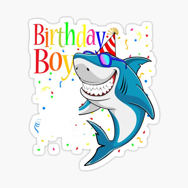 Item preview, Kids 4th Birthday Shark Jaw Some Four Boys designed and sold by PerkinsAarav.