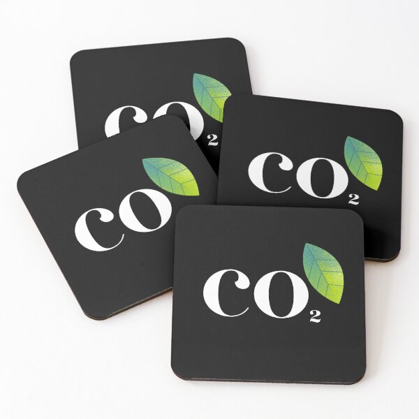 Item preview, Carbon Dioxide Simple Design with Leaf White Text designed and sold by lordyswiss.