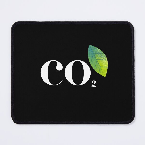 Item preview, Carbon Dioxide Simple Design with Leaf White Text designed and sold by lordyswiss.