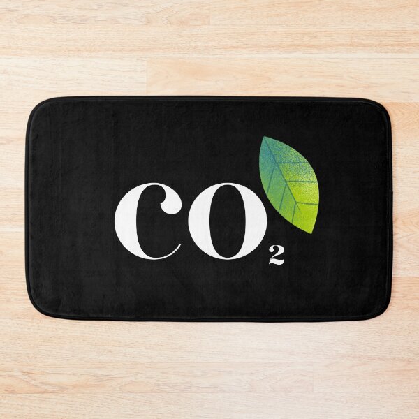 Item preview, Carbon Dioxide Simple Design with Leaf White Text designed and sold by lordyswiss.