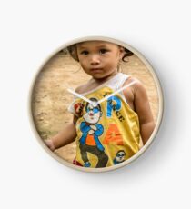 Village Girl Clock