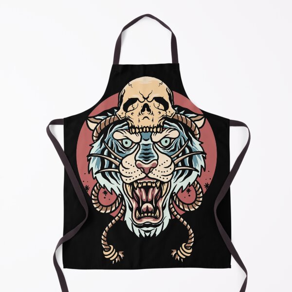 Item preview, Blue Siberian Tiger Skull designed and sold by helenafeyre.