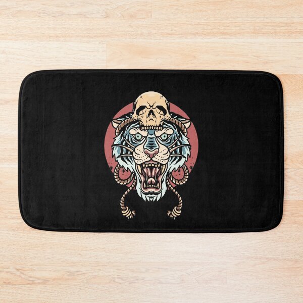 Item preview, Blue Siberian Tiger Skull designed and sold by helenafeyre.
