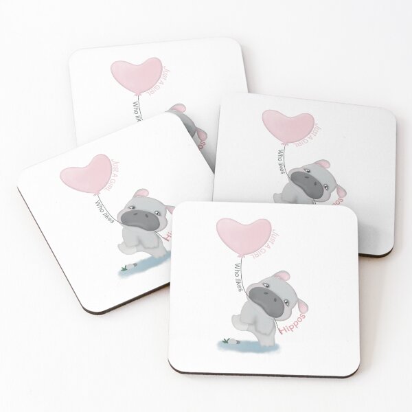Item preview, Just A Girl Who Likes Hippos designed and sold by Myartbeyours.