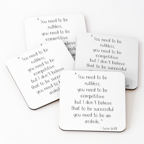 Item preview, Susie Wolff Quote designed and sold by AndysAperture.