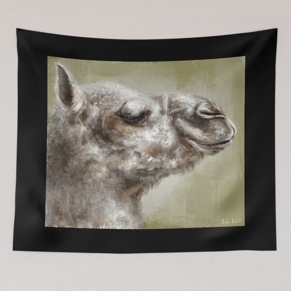 Item preview, Portrait of a Smug Looking Camel on Sepia Background designed and sold by ibadishi.