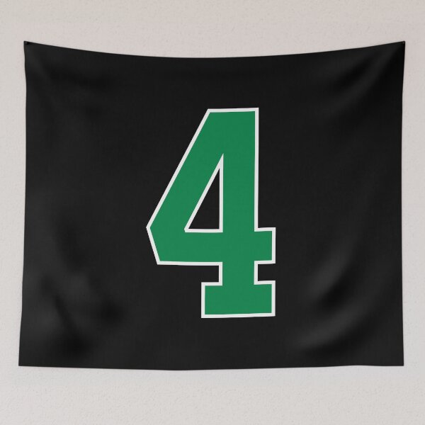 Item preview, 4 number, green lucky sports four designed and sold by ArtIsParty.