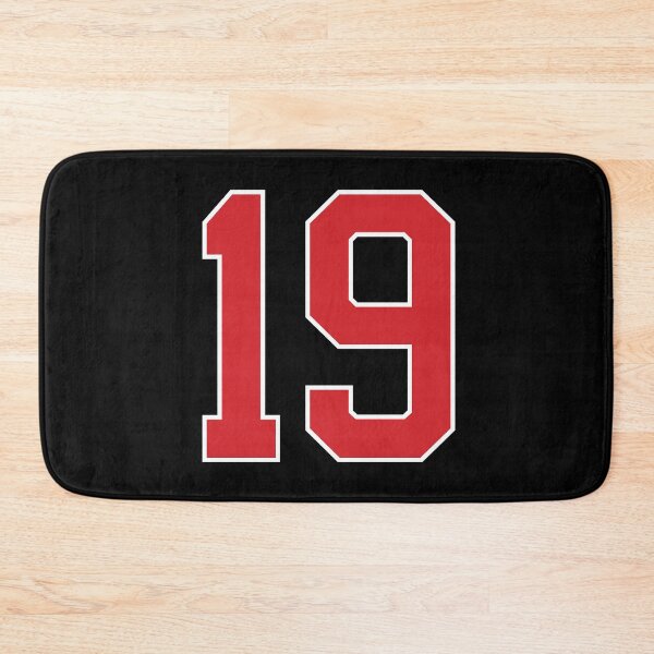 Item preview, Sports Number 19, red black color lucky sport nineteen designed and sold by ArtIsParty.
