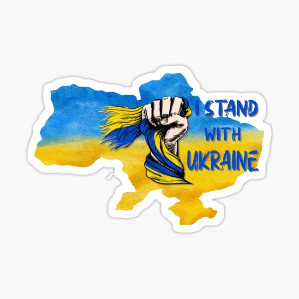 Item preview, I stand with Ukraine slogan designed and sold by RonelBroderick.