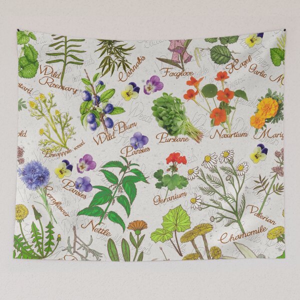 Item preview, Eatable Weeds and Wild-flowers designed and sold by NadineMay.