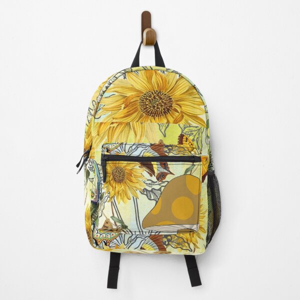 Item preview, Sunflower Peace Butterflies, Mushrooms and Dragonflies Flowers In My Life designed and sold by tamdevo1.