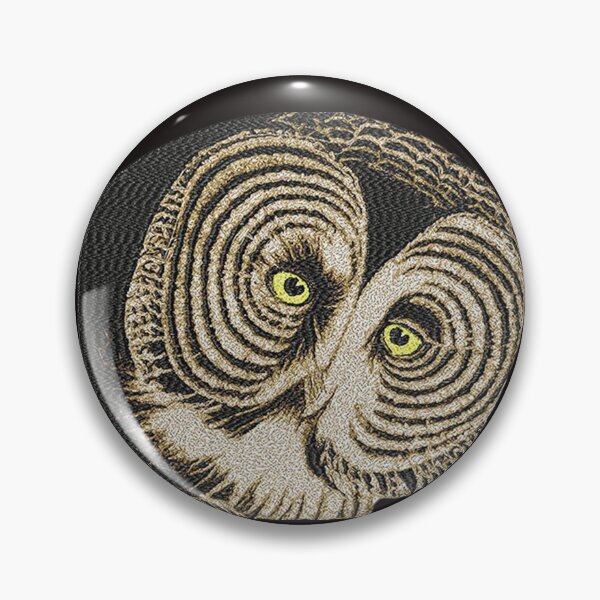 Item preview,  Machine embroidery, Beautiful Embroidered Owl, Stitch crafting, unique embroidered art designed and sold by RudolphBarnard.