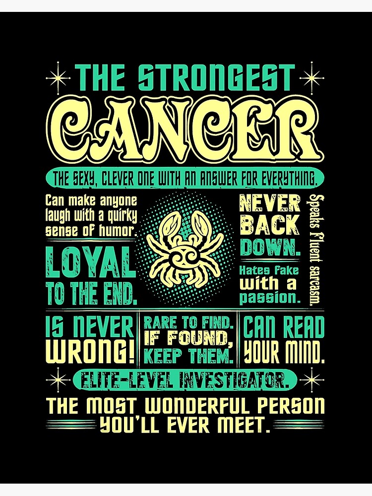Strongest Cancer Loyal Can Read Your Mind Zodiac Tshirt