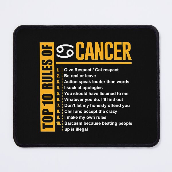 Item preview, Top 10 Rules of Cancer Birthday Gifts designed and sold by shannange.