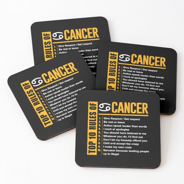 Item preview, Top 10 Rules of Cancer Birthday Gifts designed and sold by shannange.