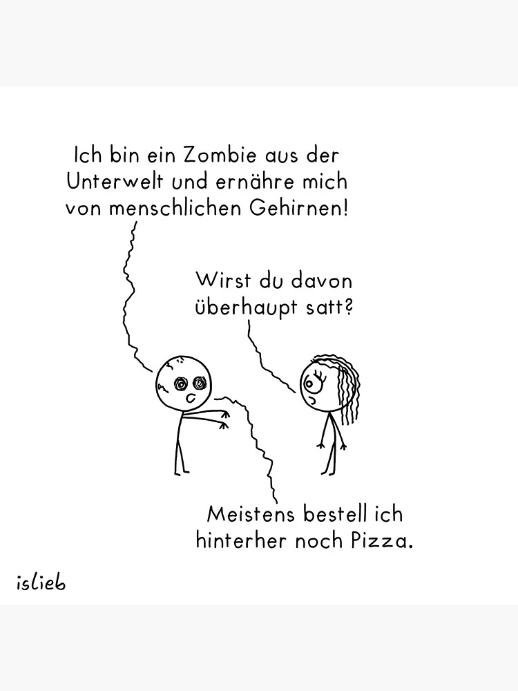 Thumbnail 3 von 3, Poster, Zombie-Ernaehrung designt und verkauft von islieb.