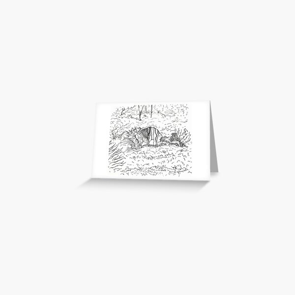 Quarry Landscape Greeting Card