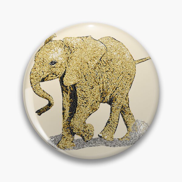 Item preview, Machine embroidery, Cute Embroidered Baby Elephant, Stitch crafting, unique embroidered art designed and sold by RudolphBarnard.