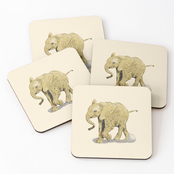 Item preview, Machine embroidery, Cute Embroidered Baby Elephant, Stitch crafting, unique embroidered art designed and sold by RudolphBarnard.