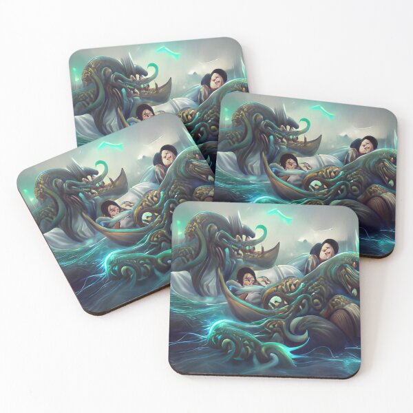 Item preview, Great Wave Monster Art Design designed and sold by philbraxton.