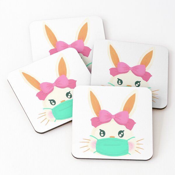 Item preview, Bunny Face With Mask For Girls Women Kids Easter Day designed and sold by UnknownArtistt.