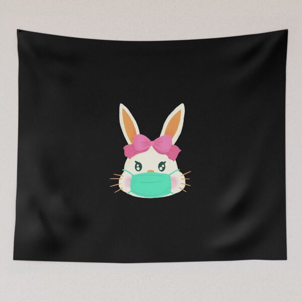 Item preview, Bunny Face With Mask For Girls Women Kids Easter Day designed and sold by UnknownArtistt.