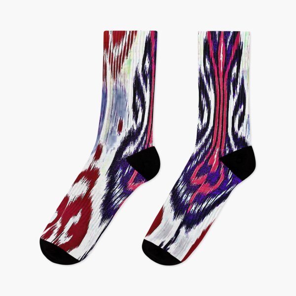 Item preview, Floral designs Uzbek ikat patterns - Ikat designed and sold by LeFabriqueOuz.