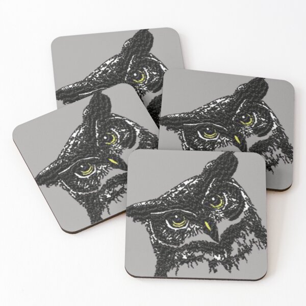 Item preview, Machine embroidery, Monochrome Beautiful   Embroidered Owl, Stitch crafting, unique embroidered art designed and sold by RudolphBarnard.