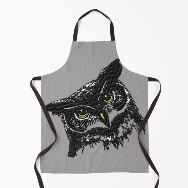 Item preview, Machine embroidery, Monochrome Beautiful Embroidered Owl, Stitch crafting, unique embroidered art designed and sold by RudolphBarnard.