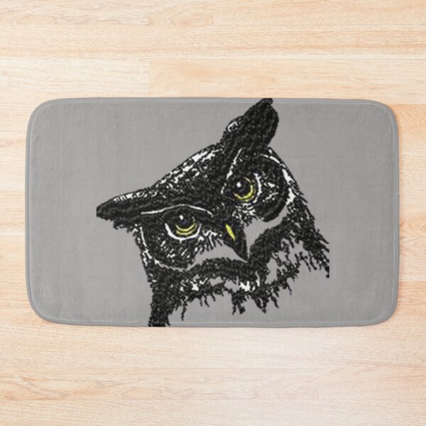 Item preview, Machine embroidery, Monochrome Beautiful   Embroidered Owl, Stitch crafting, unique embroidered art designed and sold by RudolphBarnard.