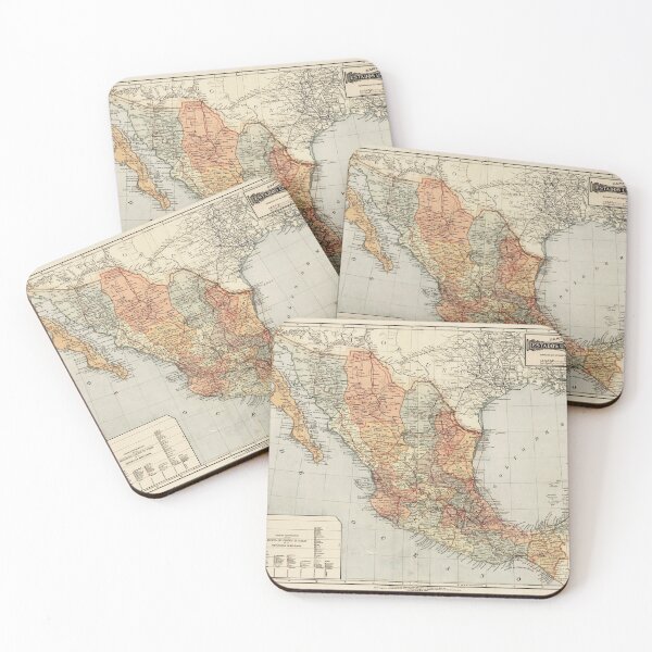 Item preview, Vintage map of Mexico designed and sold by Vintage Designs +.