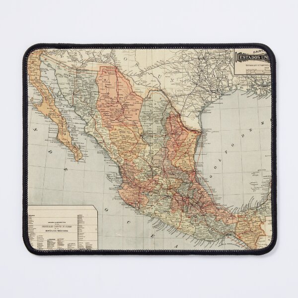 Item preview, Vintage map of Mexico designed and sold by Vintage Designs +.
