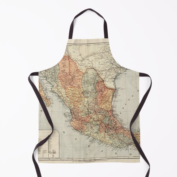 Item preview, Vintage map of Mexico designed and sold by Vintage Designs +.