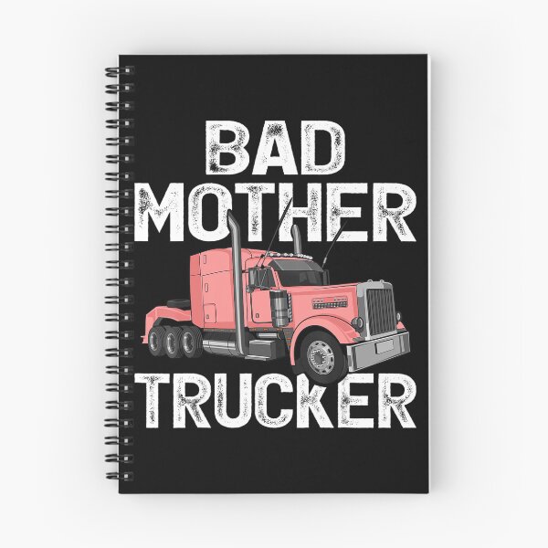 Item preview, Funny Truck Driver Bad Mother Trucker Cartoon designed and sold by blackspiderkid.