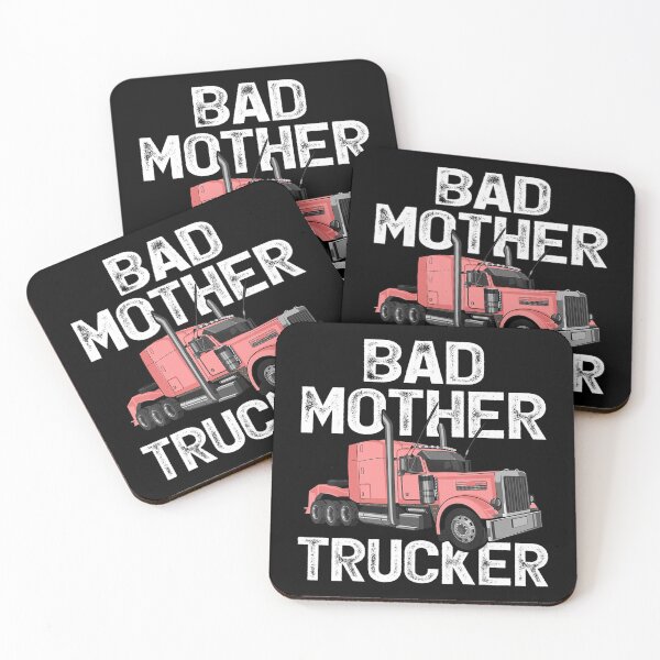 Item preview, Funny Truck Driver Bad Mother Trucker Cartoon designed and sold by blackspiderkid.