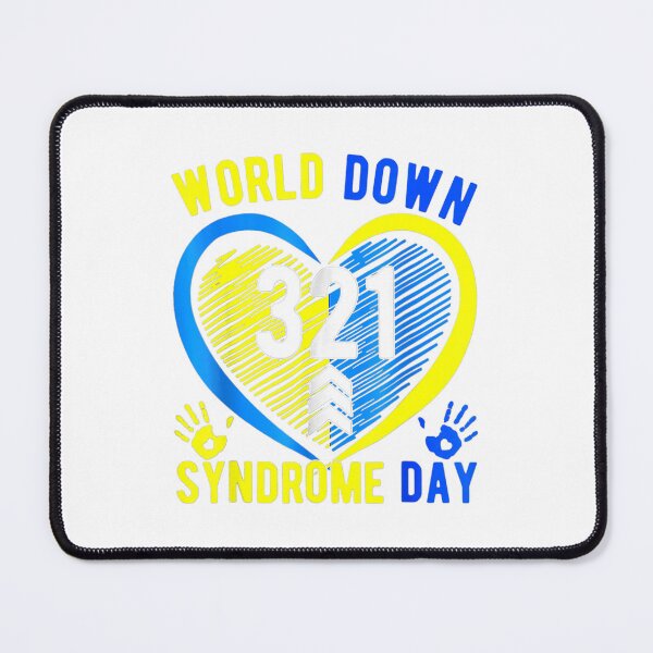 Item preview, Blue Yellow Heart World Down Syndrome Awareness Day designed and sold by queencrown.