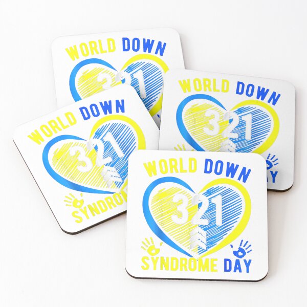 Item preview, Blue Yellow Heart World Down Syndrome Awareness Day  designed and sold by queencrown.