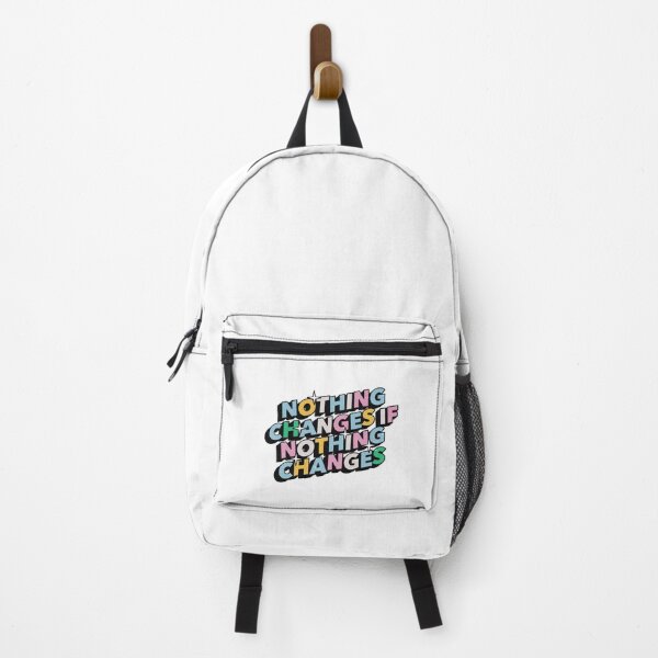 Item preview, Nothing changes if nothing changes - Positive Vibes Motivation Quote designed and sold by Burning Dog.