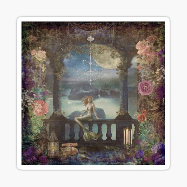 Mermaid Land Lair Palace Sticker