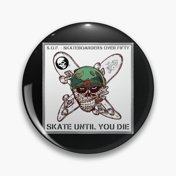 Item preview, Skateboarders Over 50 Sticker designed and sold by madisonbau.