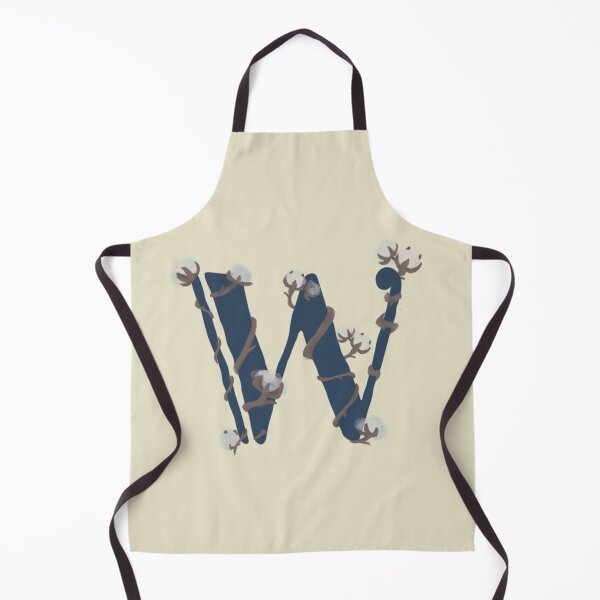Item preview, Cotton monogram letter W designed and sold by Maelyn-Couch.