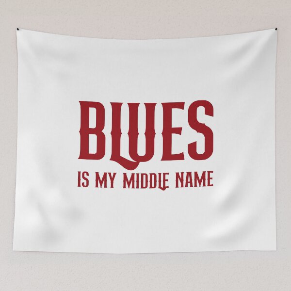 Item preview, BLUES IS MY MIDDLE NAME designed and sold by PunkyMule.