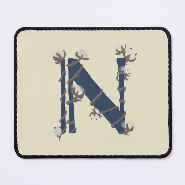 Item preview,  Cotton monogram letter N designed and sold by Maelyn-Couch.
