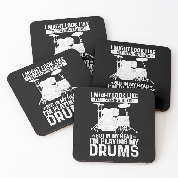 Item preview, I Might Look Like I'm Listening Playing Drums Funny Drummer designed and sold by ericrichard059.