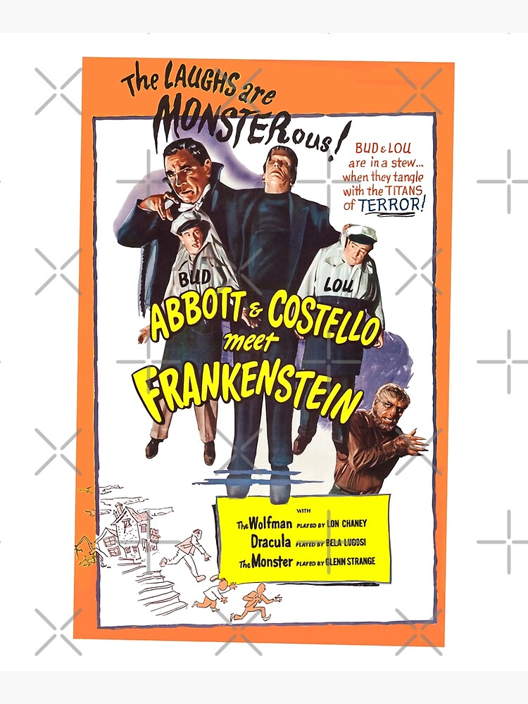 "Abbott & Costello Meet Frankenstein" Poster For Sale By NJGKWY | Redbubble