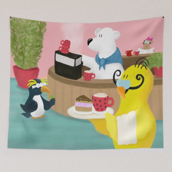 Item preview, White Bear Cafe designed and sold by HalloMolly.