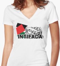 intifada Women's Fitted V-Neck T-Shirt