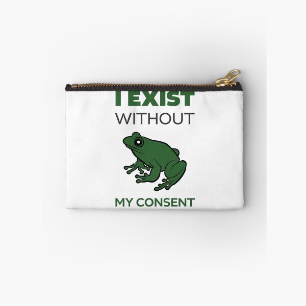 Item preview, I Exist without my consent, frog meme designed and sold by HangOnShopping.