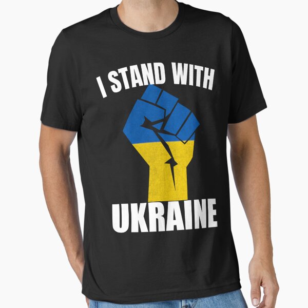 Item preview, I stand with Ukraine Free Ukraine Stop the War with Russia Ukranian American Essential designed and sold by bartellaho.