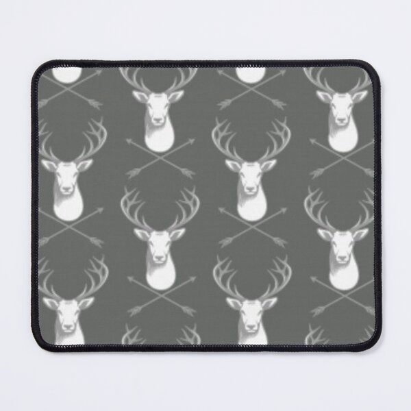 Item preview, White on grey stag designed and sold by Ashtreemeadow.